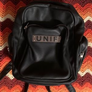 unif leather mini backpack